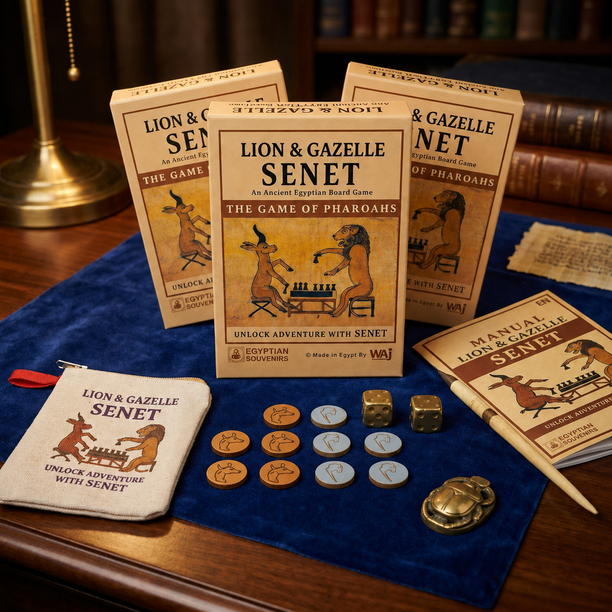 LION & GAZELLE SENET